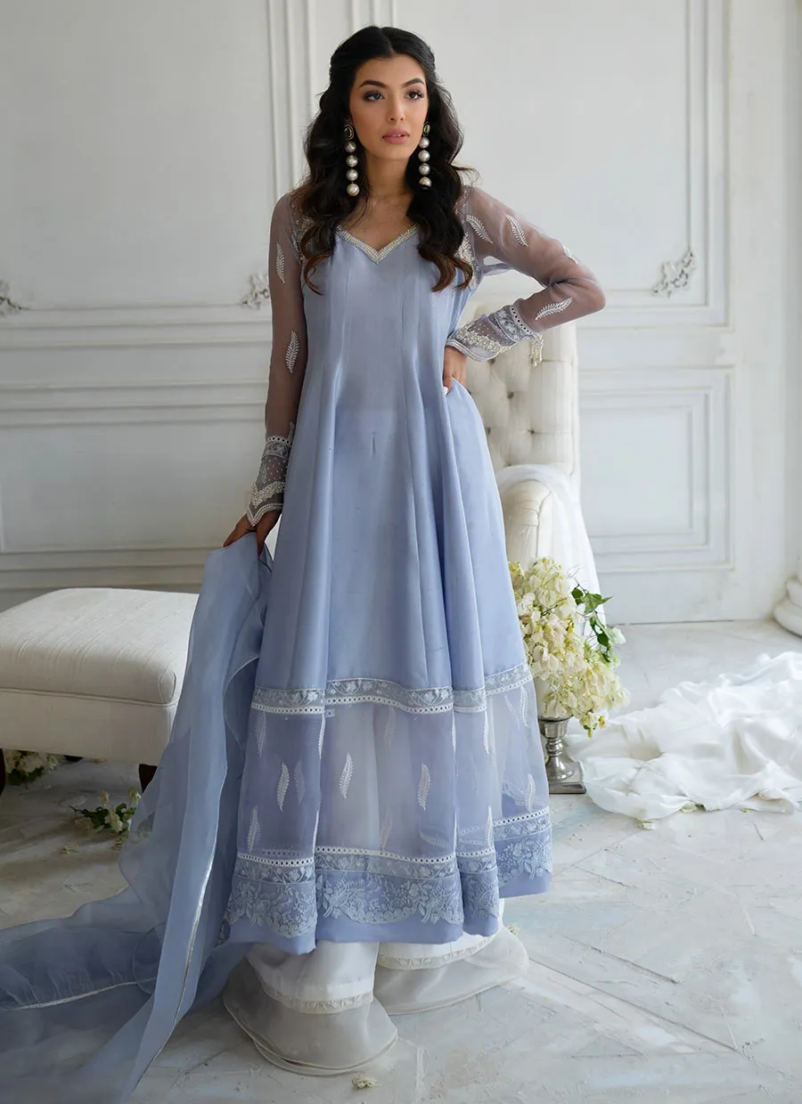 Feefee Periwinkle Kalidaar and dupatta