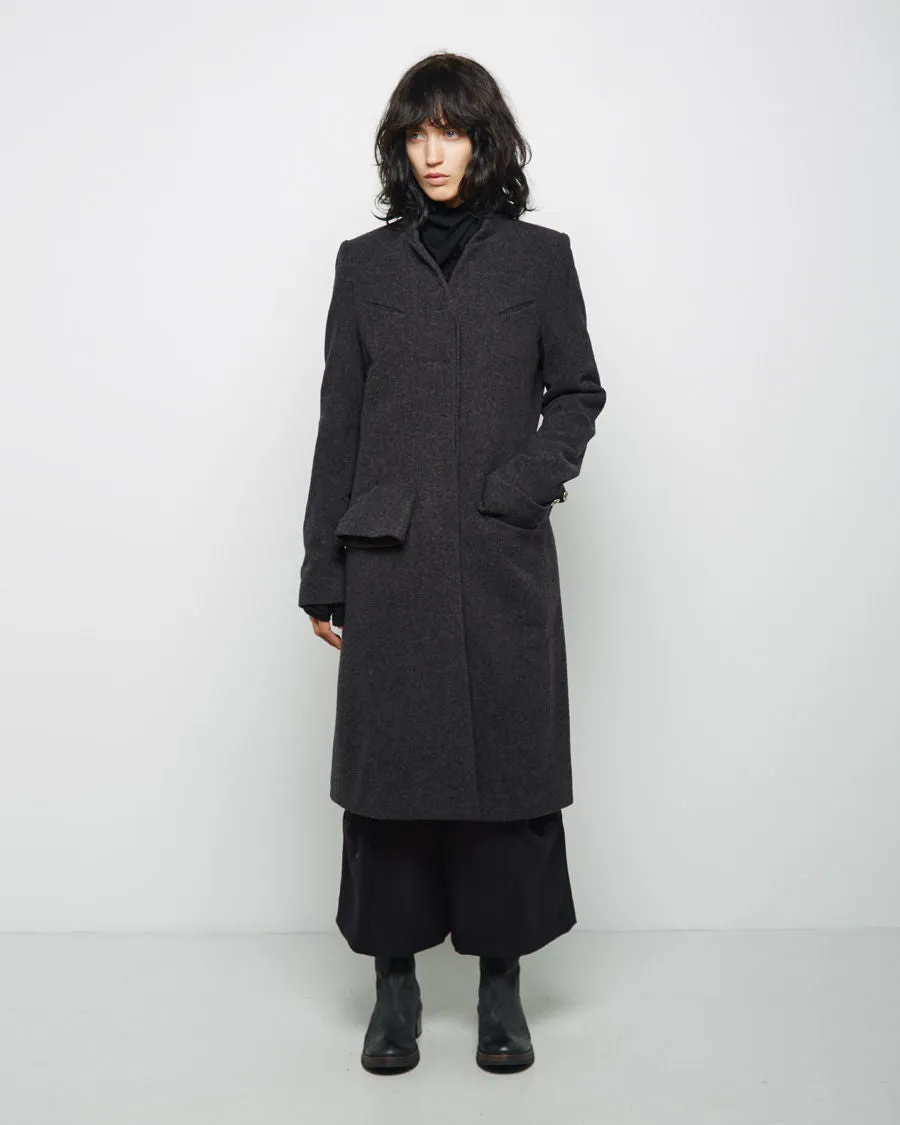 Flecked Wool Coat