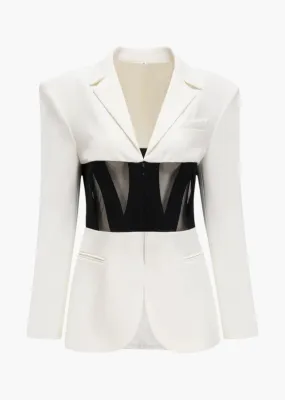 Florence Contrast Colorblock Insert Blazer