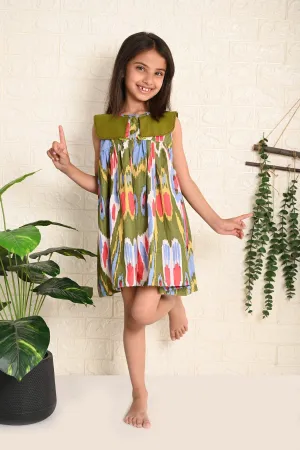 Forest Ikat Dress