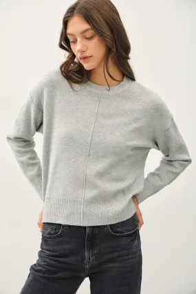 FRONT SEAM SWEATER