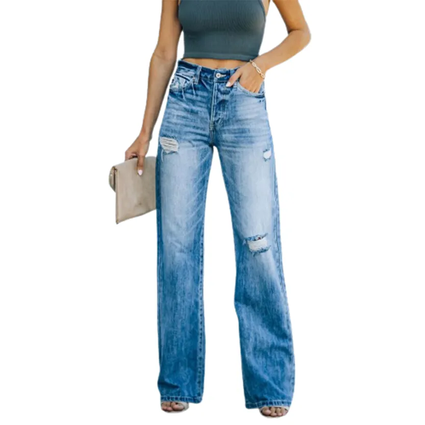 Funki Buys | Pants | Women's High Waist Denim Flared Jeans