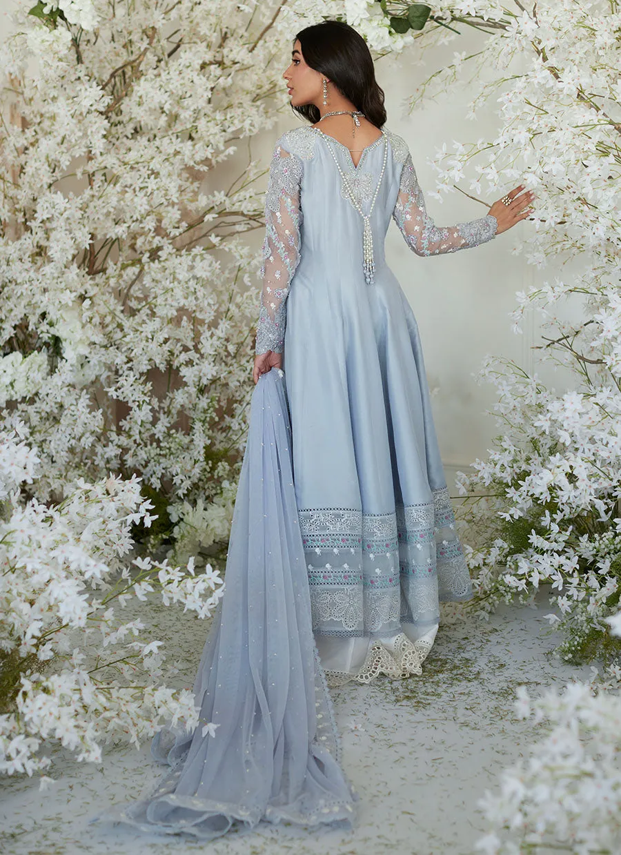 Genie Periwinkle Kalidaar and Dupatta