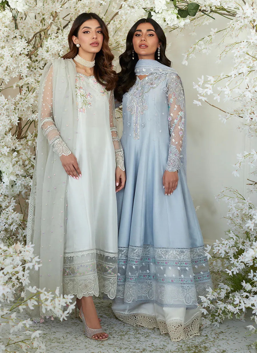 Genie Periwinkle Kalidaar and Dupatta