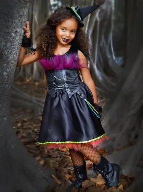 Girls Modern Punk Rock Witch Halloween Costume