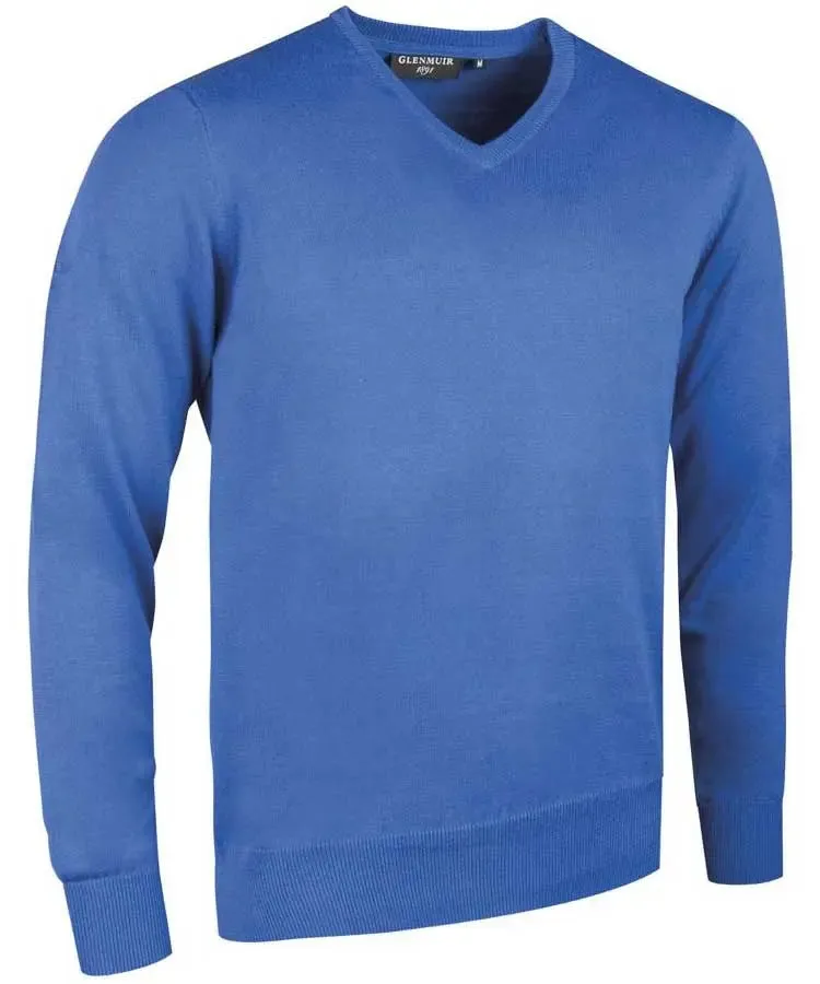 Glenmuir Mens Eden V Neck Sweater - Cotton - 19 Colour Options