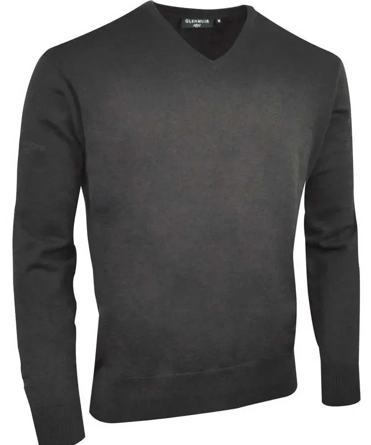 Glenmuir Mens Eden V Neck Sweater - Cotton - 19 Colour Options