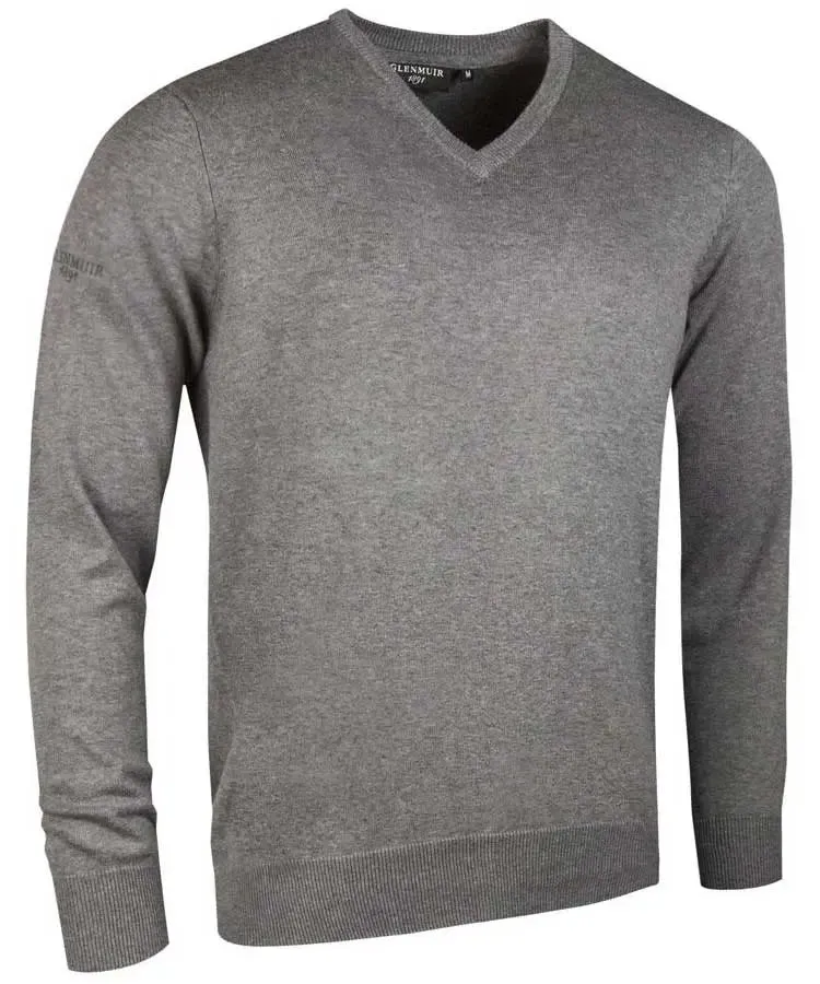 Glenmuir Mens Eden V Neck Sweater - Cotton - 19 Colour Options