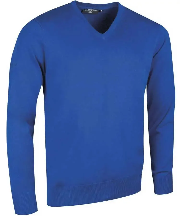 Glenmuir Mens Eden V Neck Sweater - Cotton - 19 Colour Options