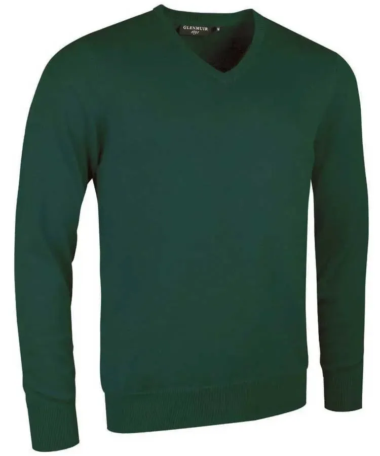 Glenmuir Mens Eden V Neck Sweater - Cotton - 19 Colour Options