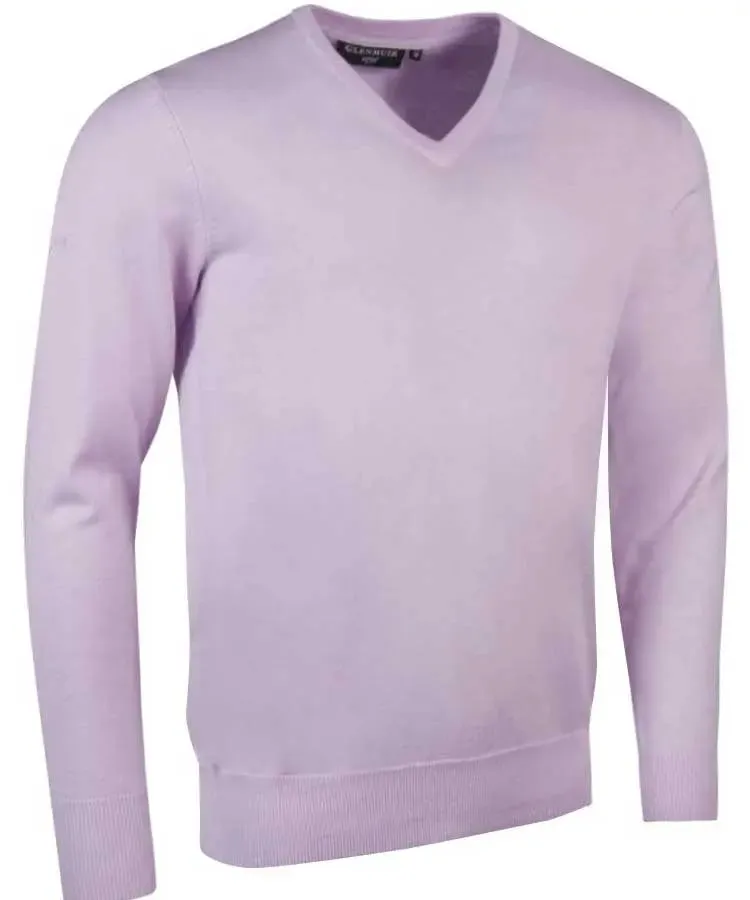 Glenmuir Mens Eden V Neck Sweater - Cotton - 19 Colour Options