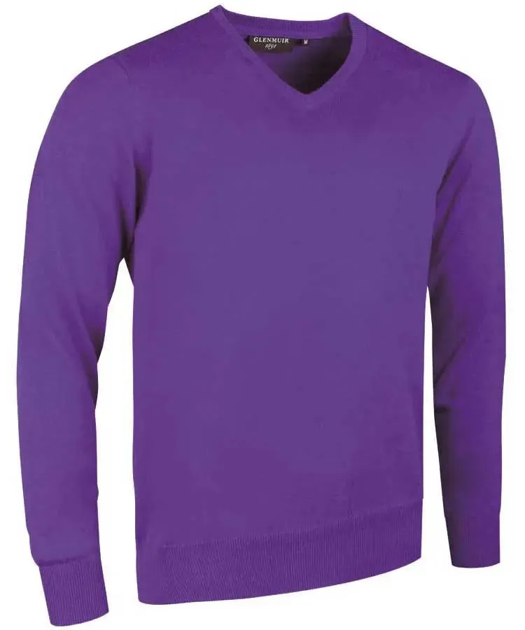 Glenmuir Mens Eden V Neck Sweater - Cotton - 19 Colour Options