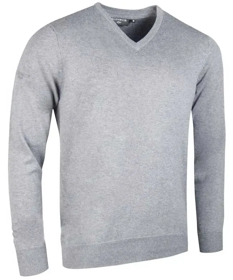 Glenmuir Mens Eden V Neck Sweater - Cotton - 19 Colour Options