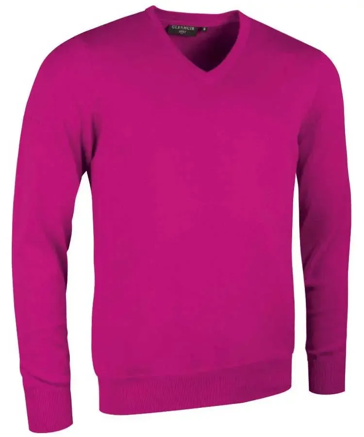 Glenmuir Mens Eden V Neck Sweater - Cotton - 19 Colour Options