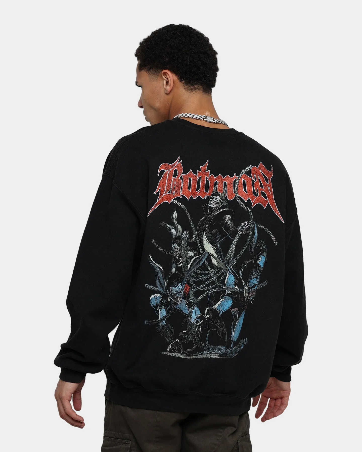 Goat Crew X DC Batman Who Laughs Vintage Crewneck Black Wash