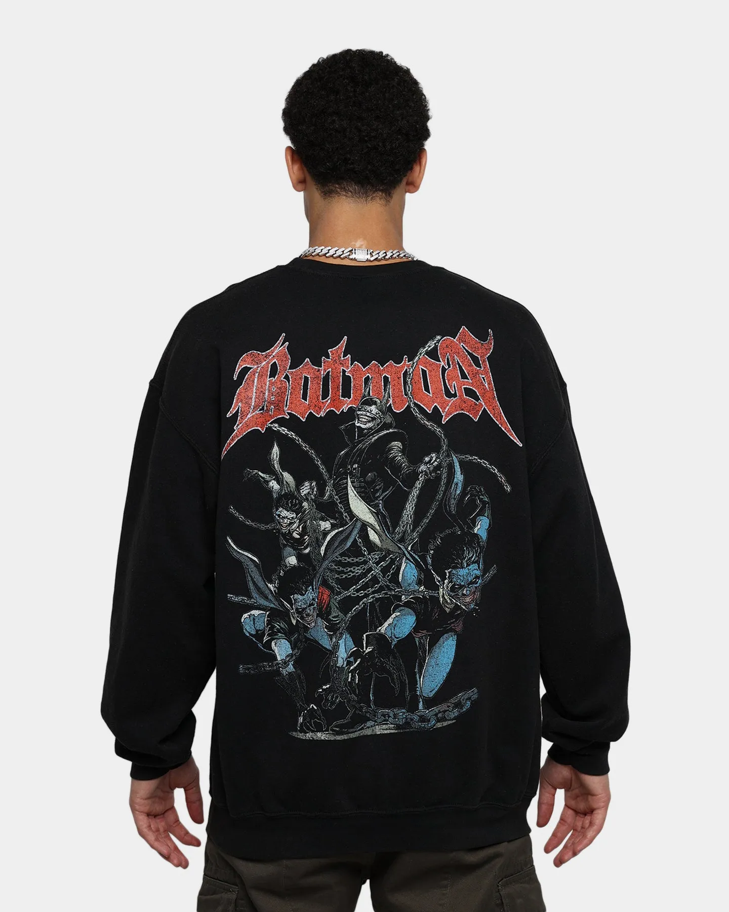 Goat Crew X DC Batman Who Laughs Vintage Crewneck Black Wash