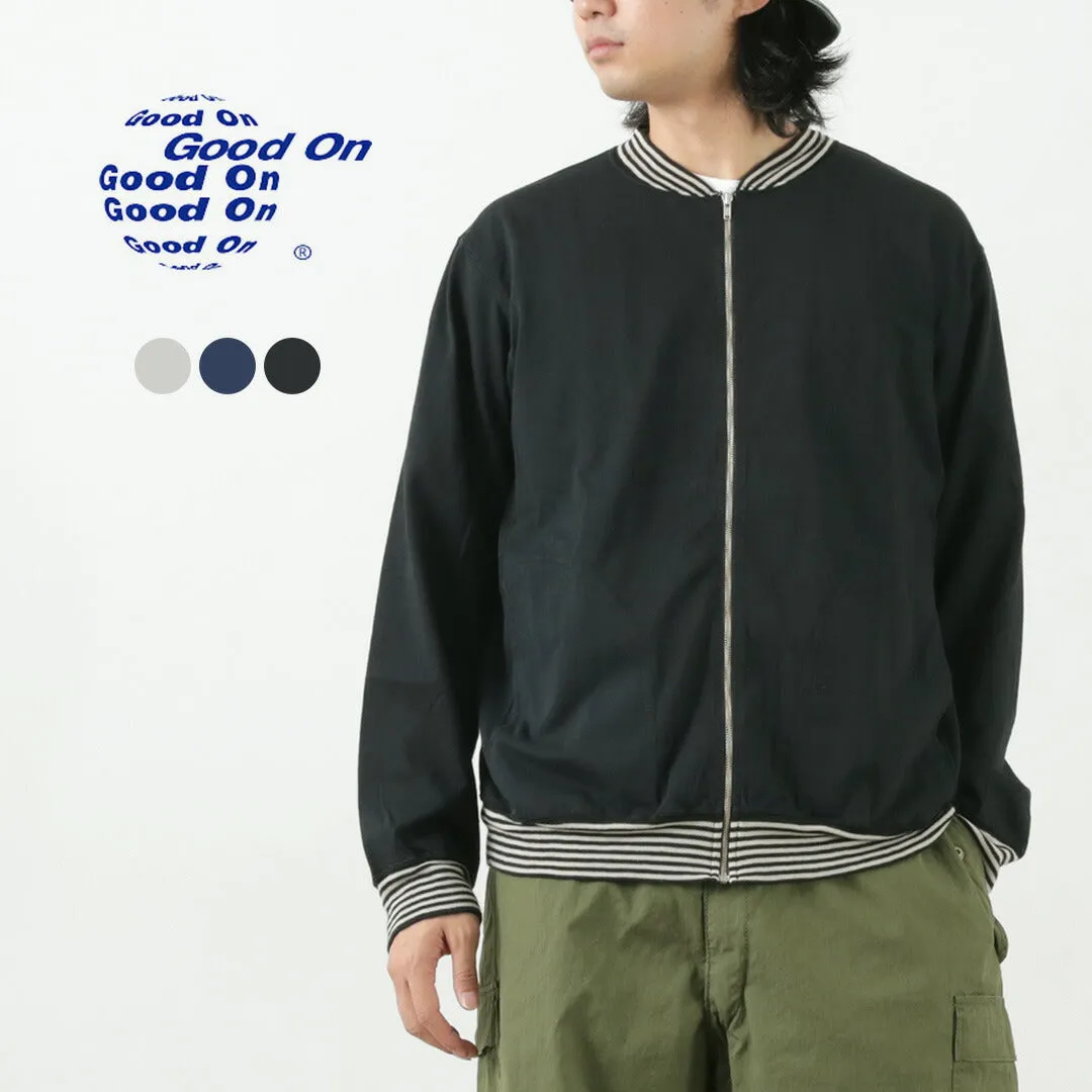 GOOD ON / Striped Rib Tee Track Jacket