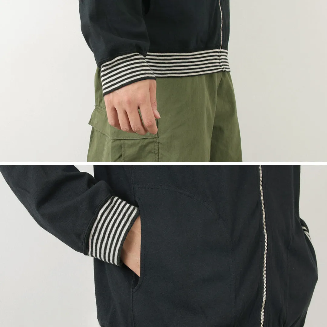 GOOD ON / Striped Rib Tee Track Jacket