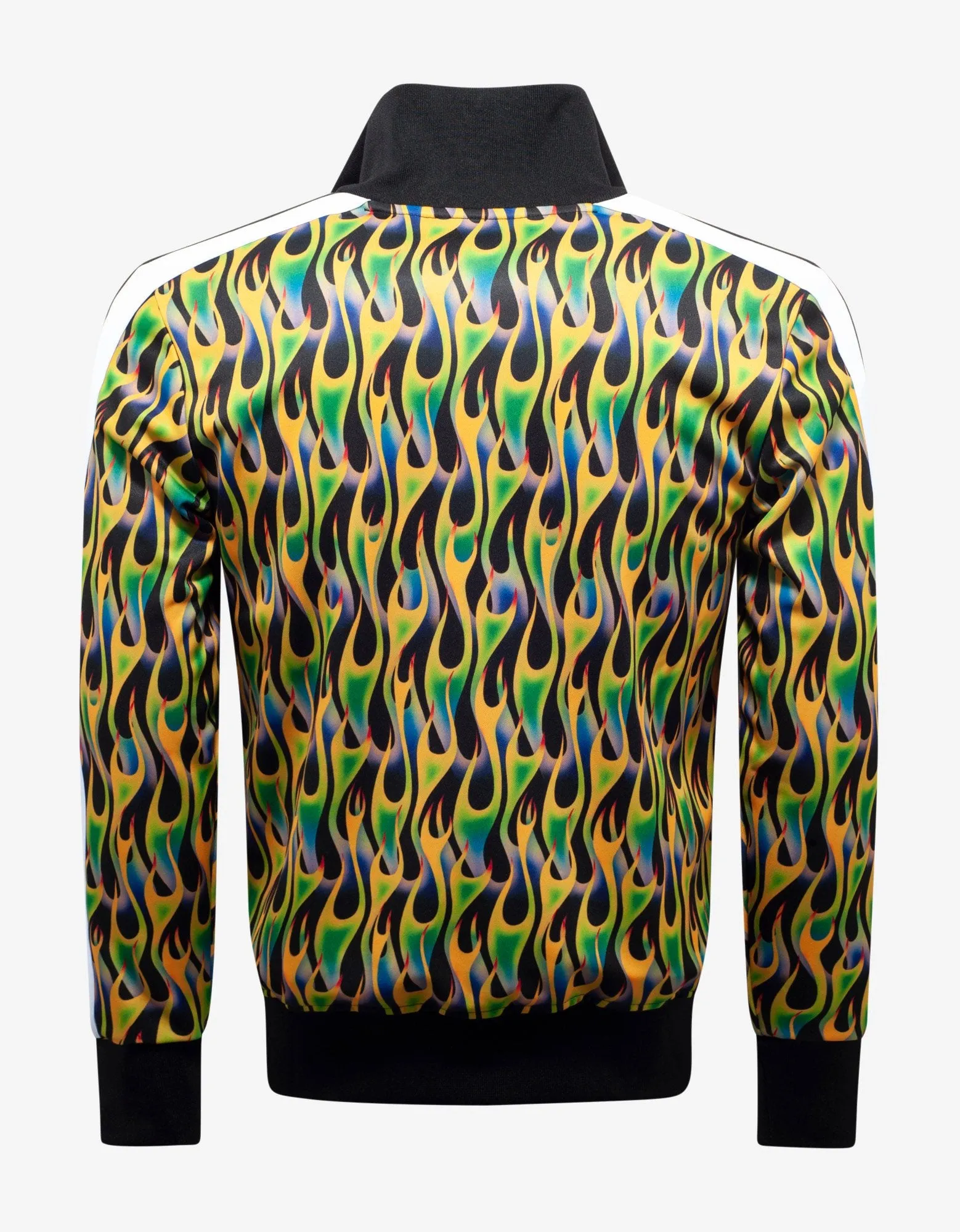 Green Burning Print Track Jacket