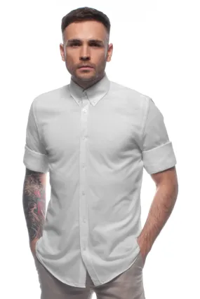 Grey Lightweight Cotton Piqué Shirt