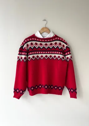 Handknit Ski Sweater | 1960s