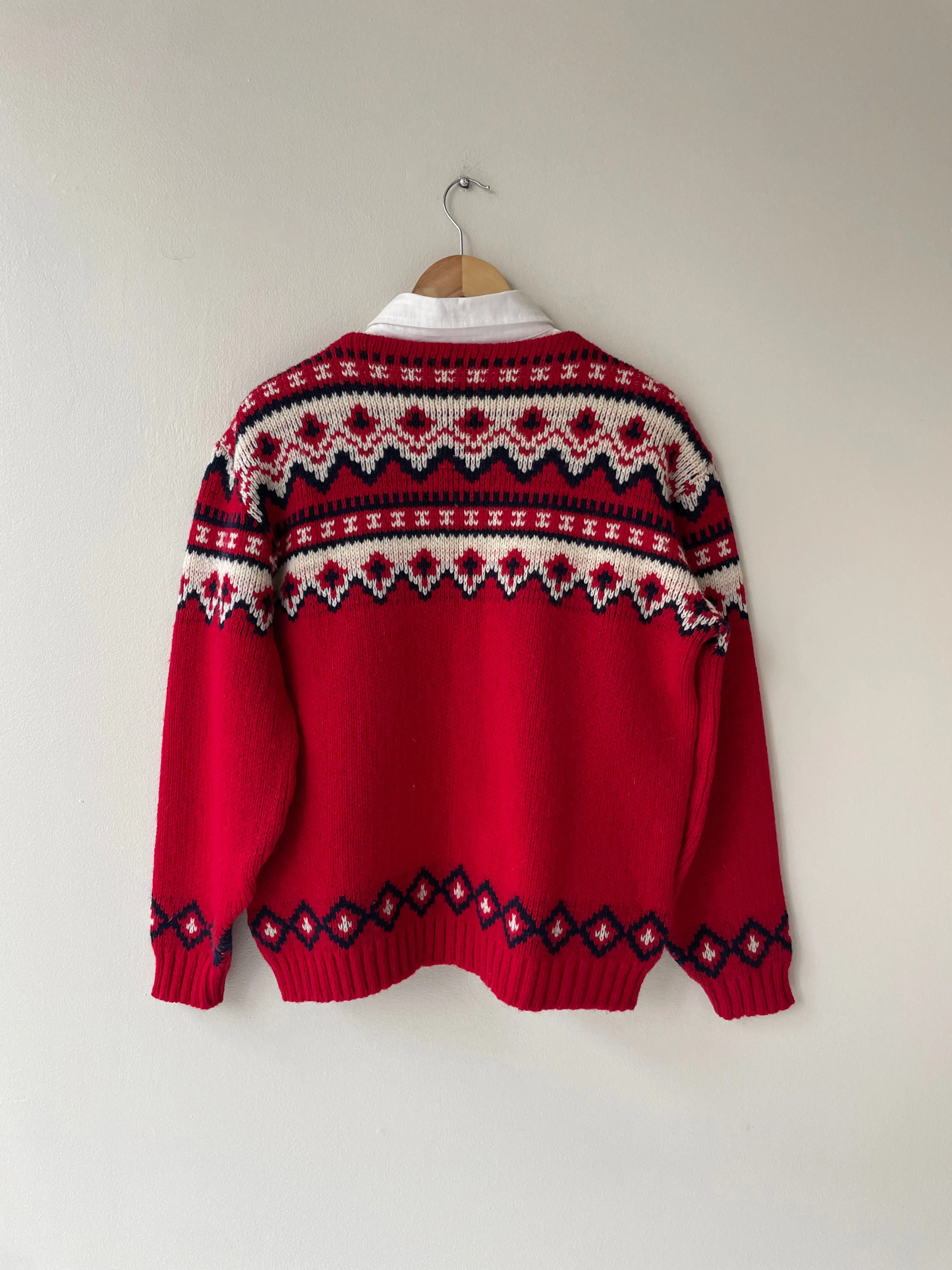 Handknit Ski Sweater | 1960s