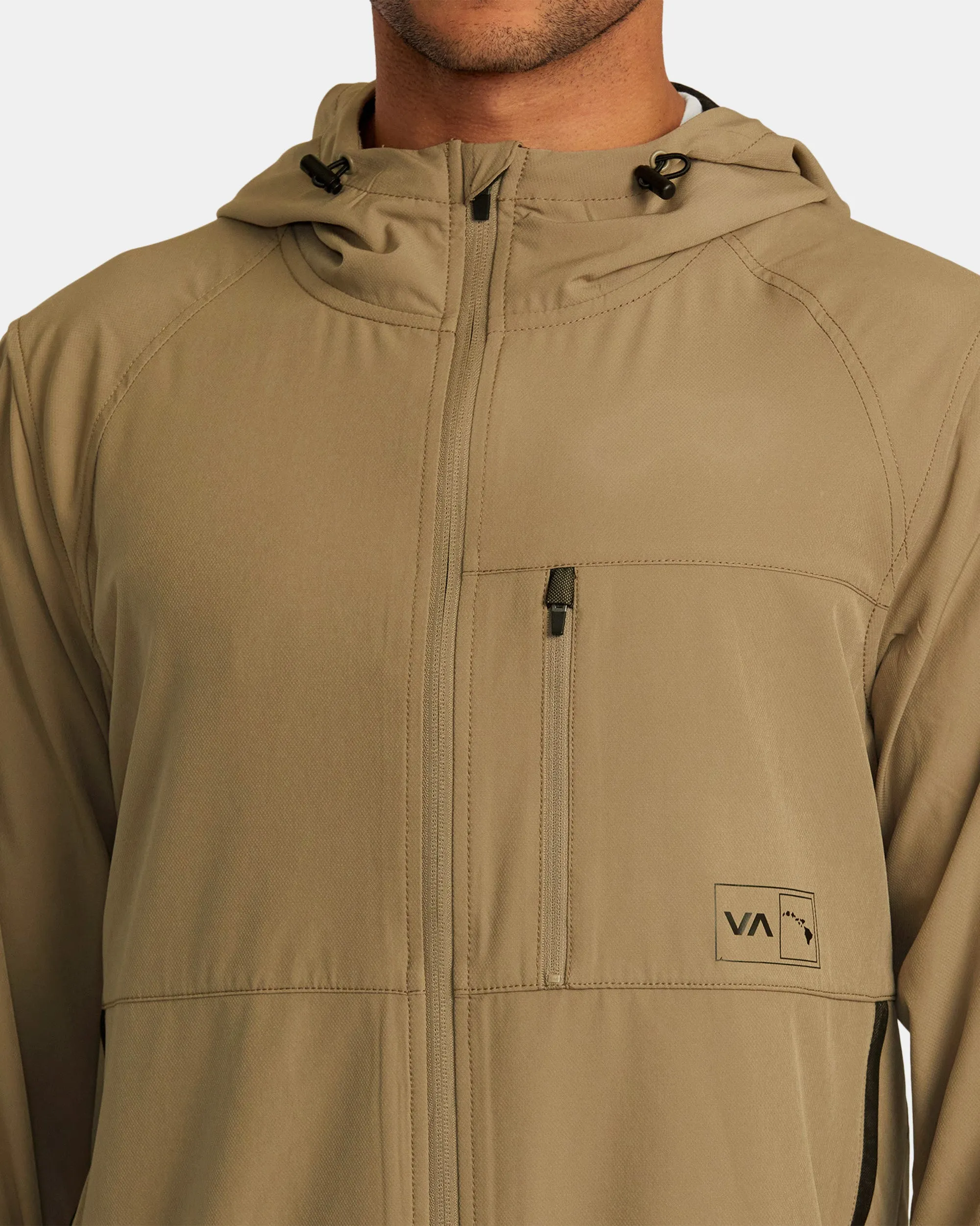 Hawaii Full Zip Jacket - Dark Khaki