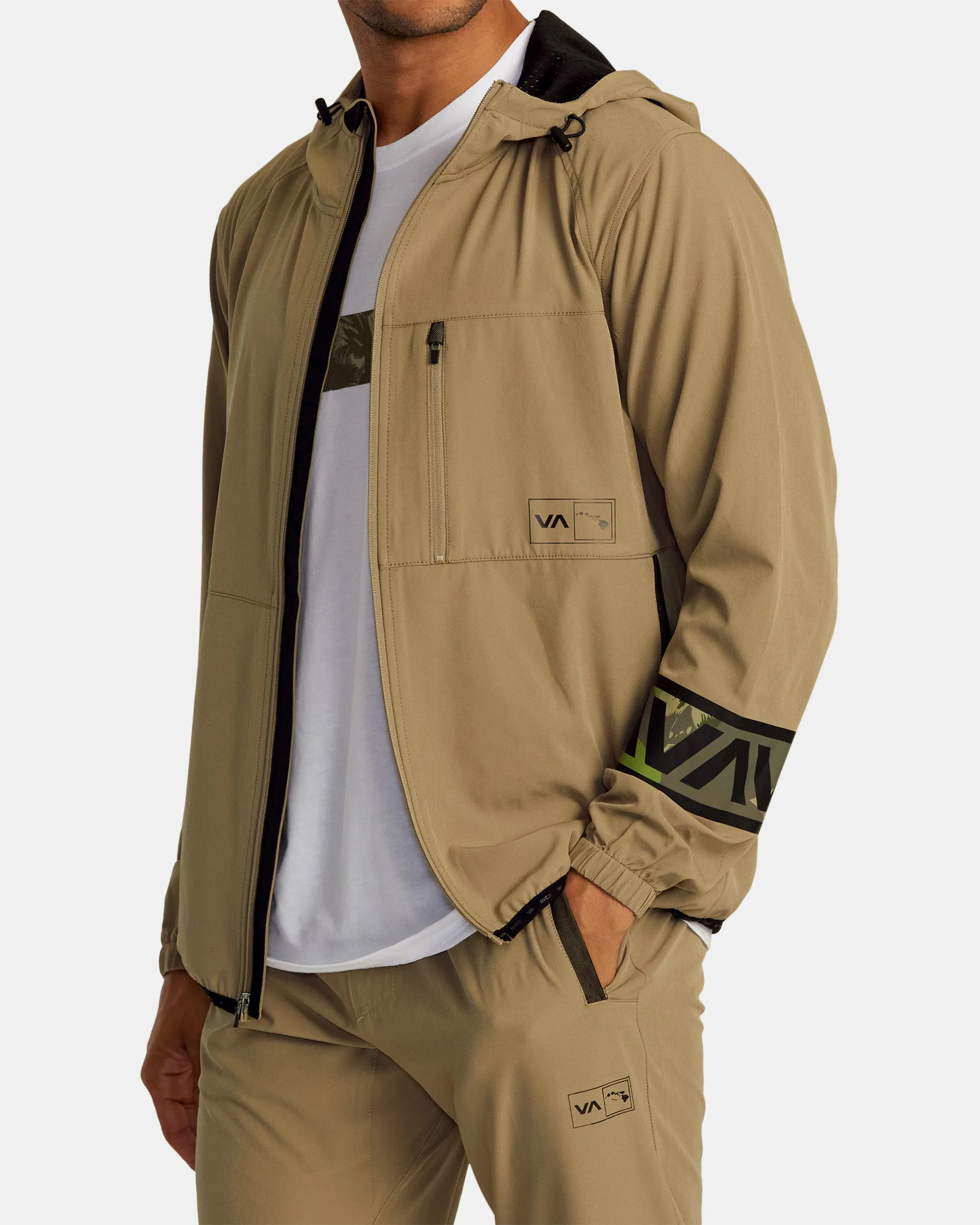 Hawaii Full Zip Jacket - Dark Khaki