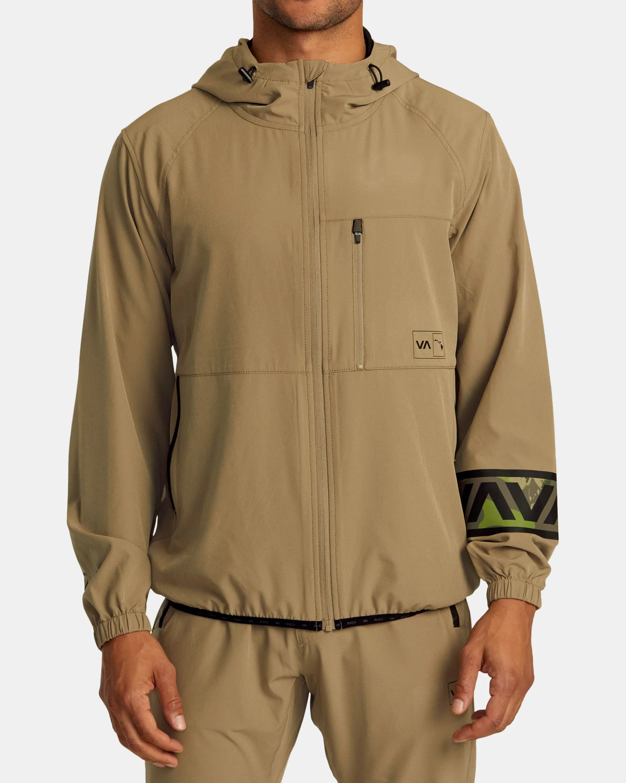 Hawaii Full Zip Jacket - Dark Khaki