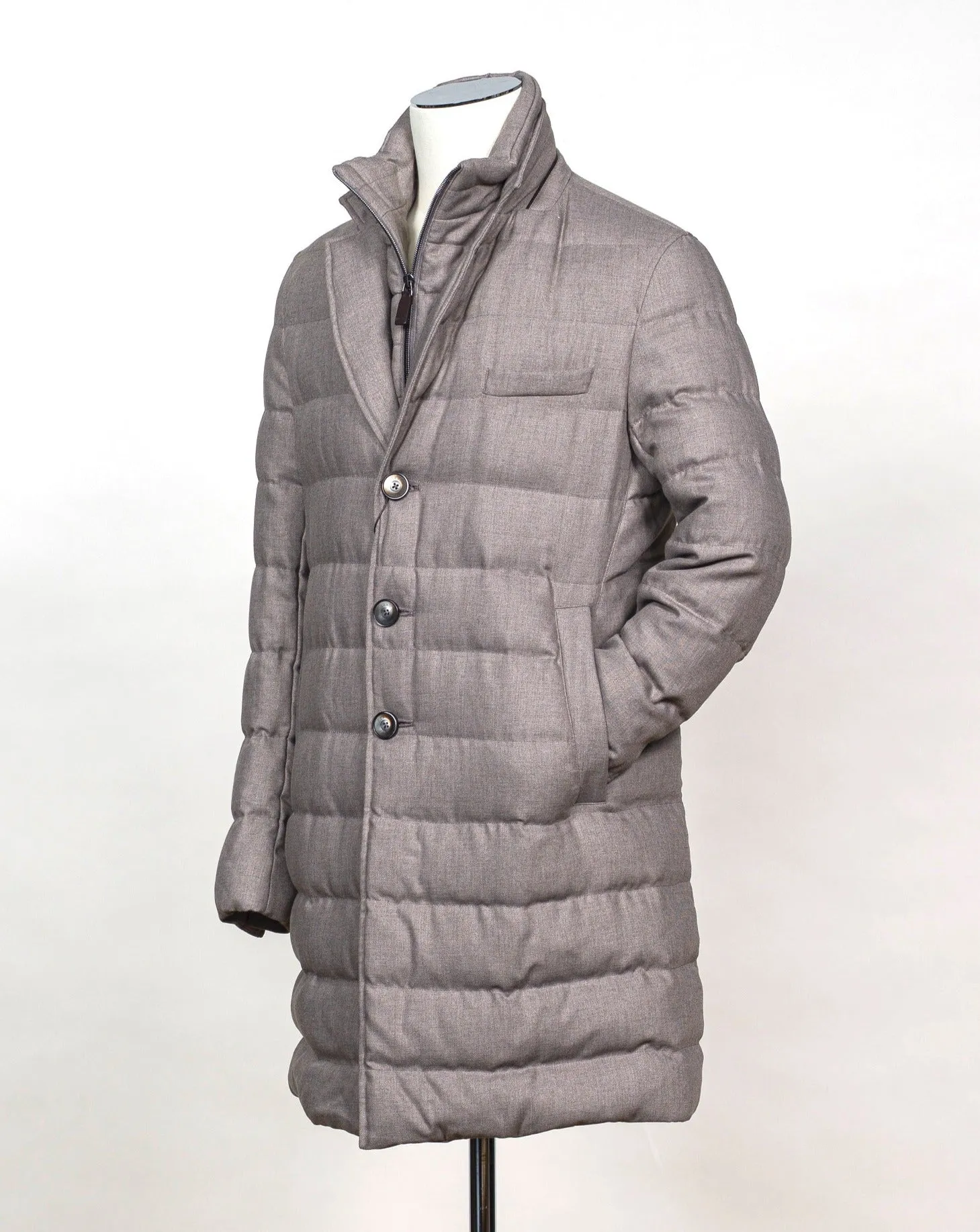 Herno Norfolk Down Coat / Fango