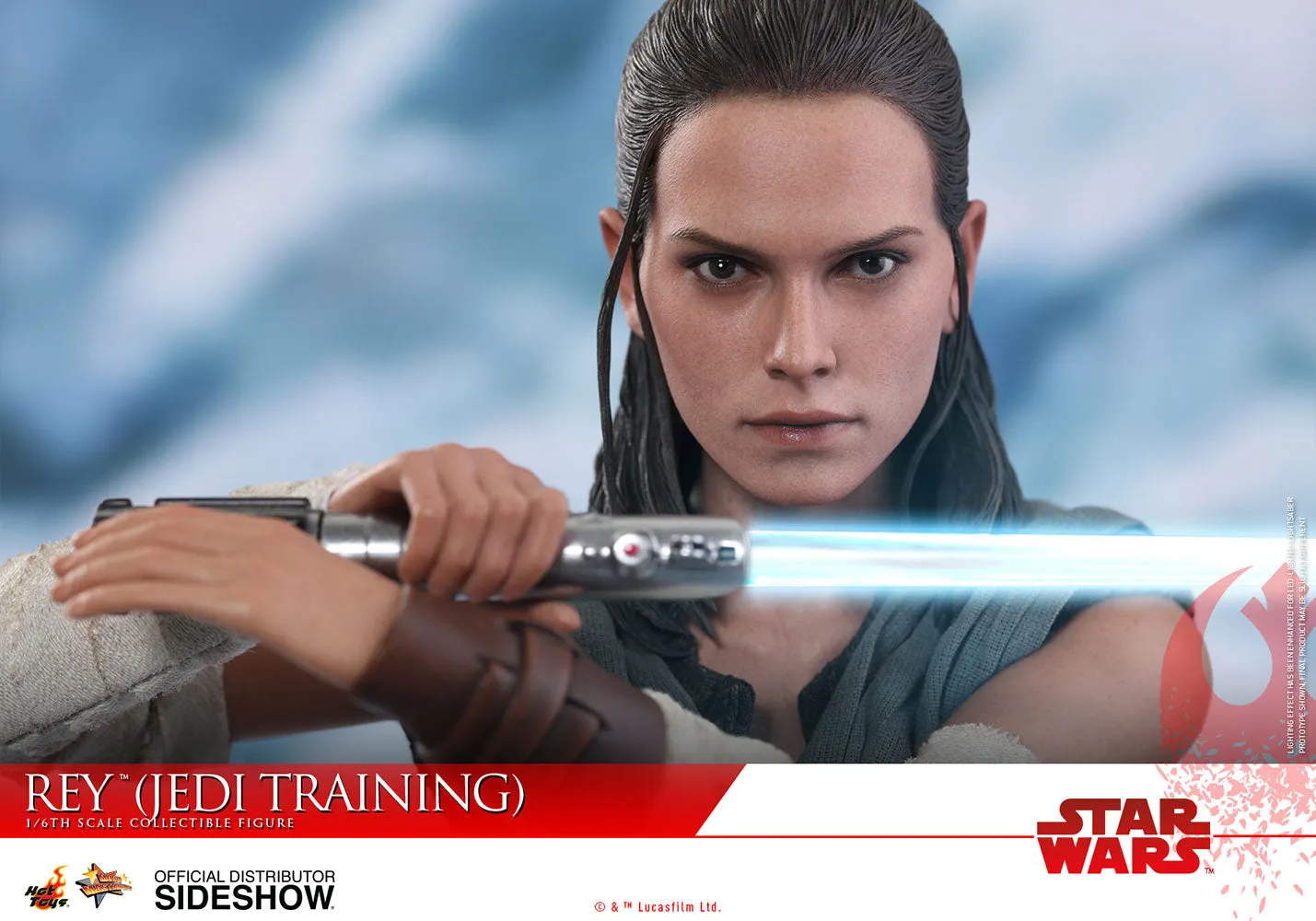 Hot Toys Rey Jedi Training Star Wars: The Last Jedi - Movie Masterpiece Series - Sixth Scale Figure