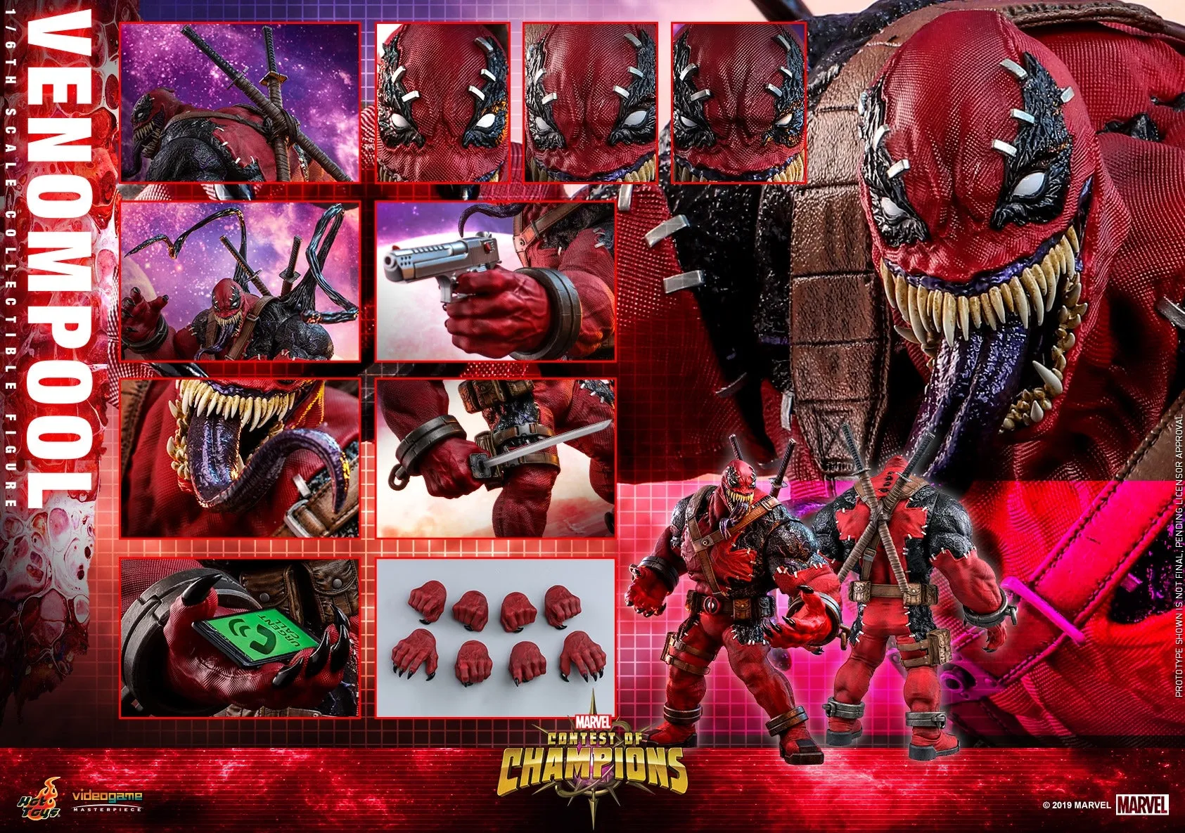 Hot Toys - VGM35 - Marvel Contest of Champions - 1/6th scale Venompool Collectible Figure