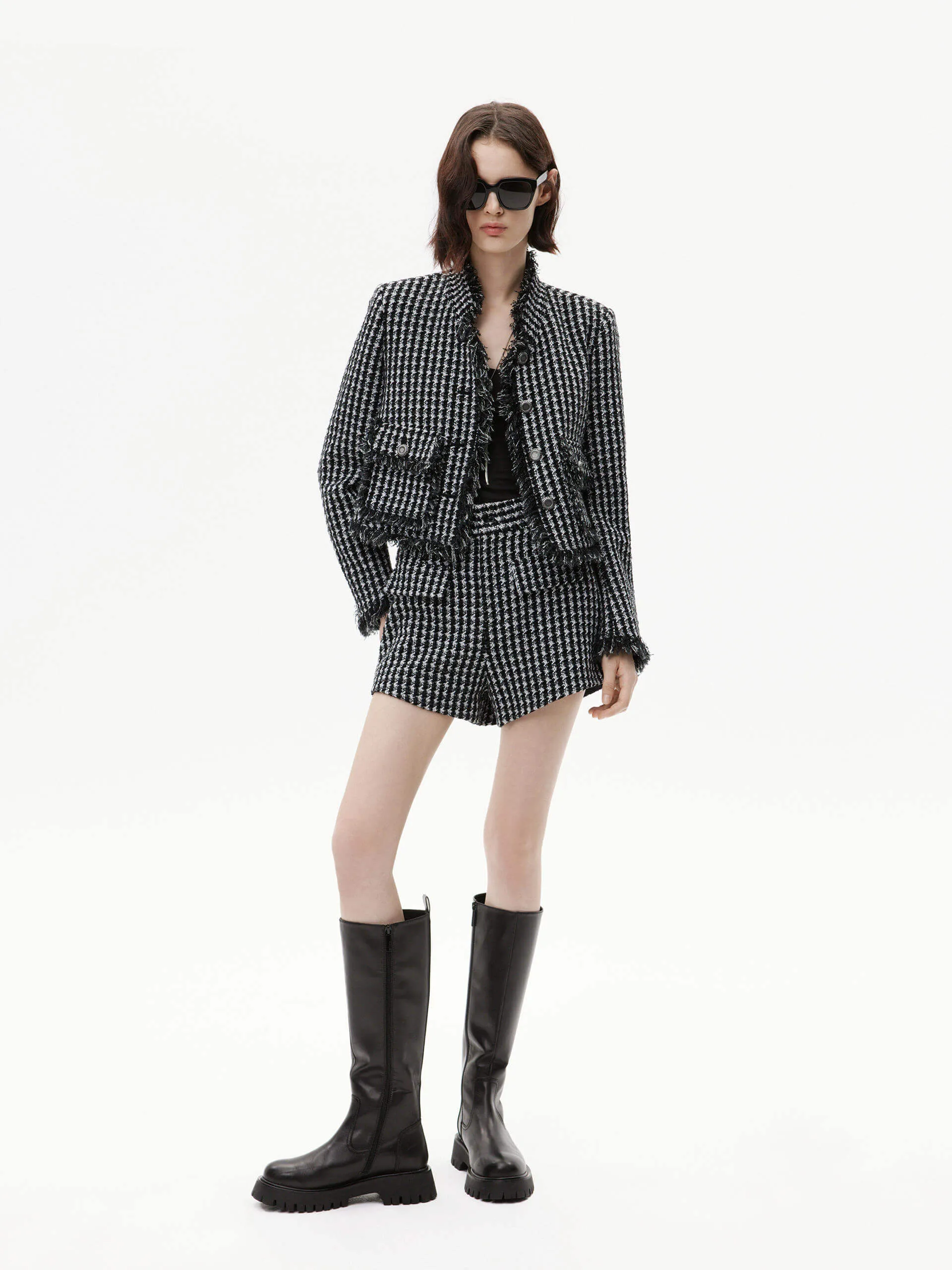 Houndstooth Pattern Jacket