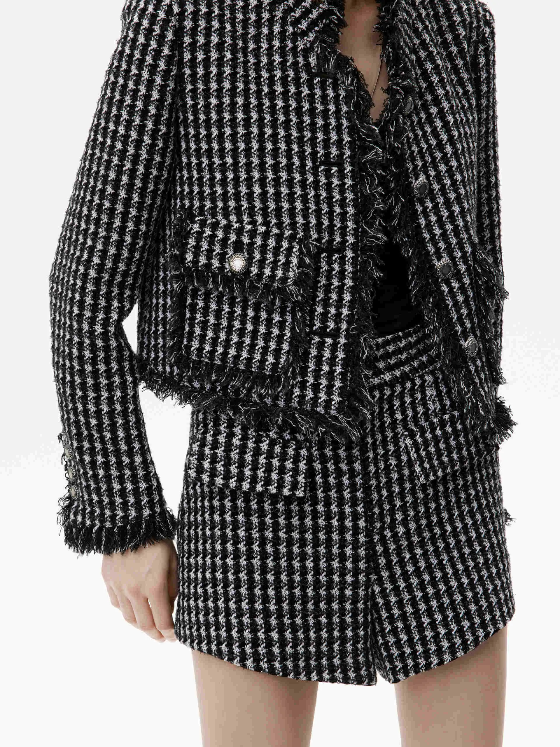 Houndstooth Pattern Jacket