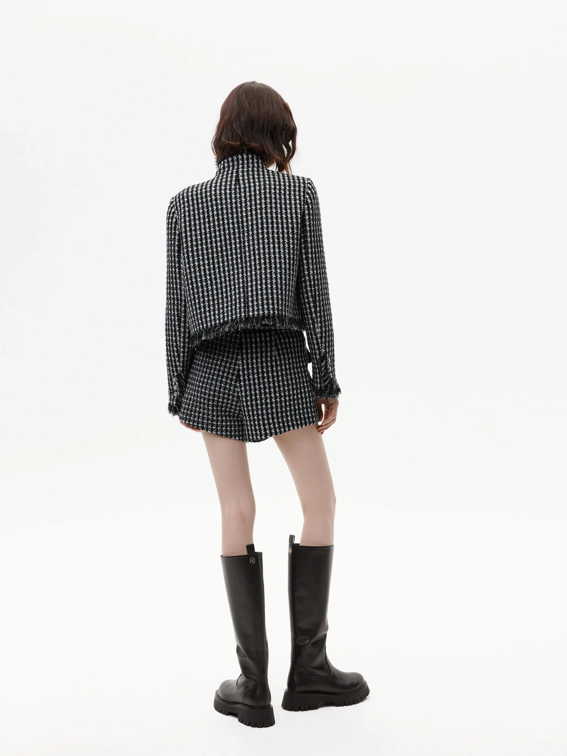 Houndstooth Pattern Jacket