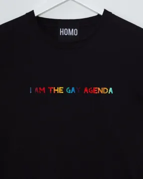 I Am The Gay Agenda - Sparkly Rainbow print tshirt