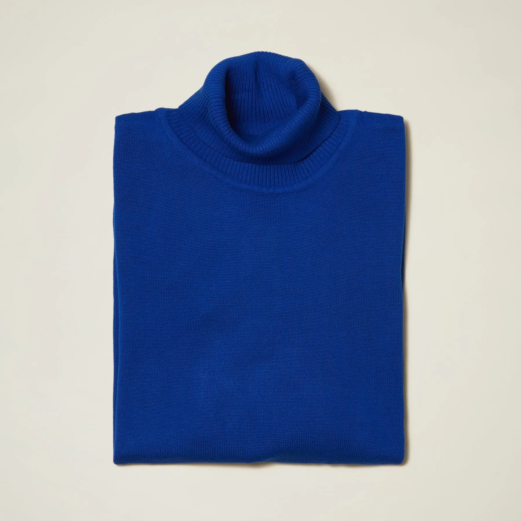 Inserch Cotton Blend Turtleneck Sweater Royal 4708