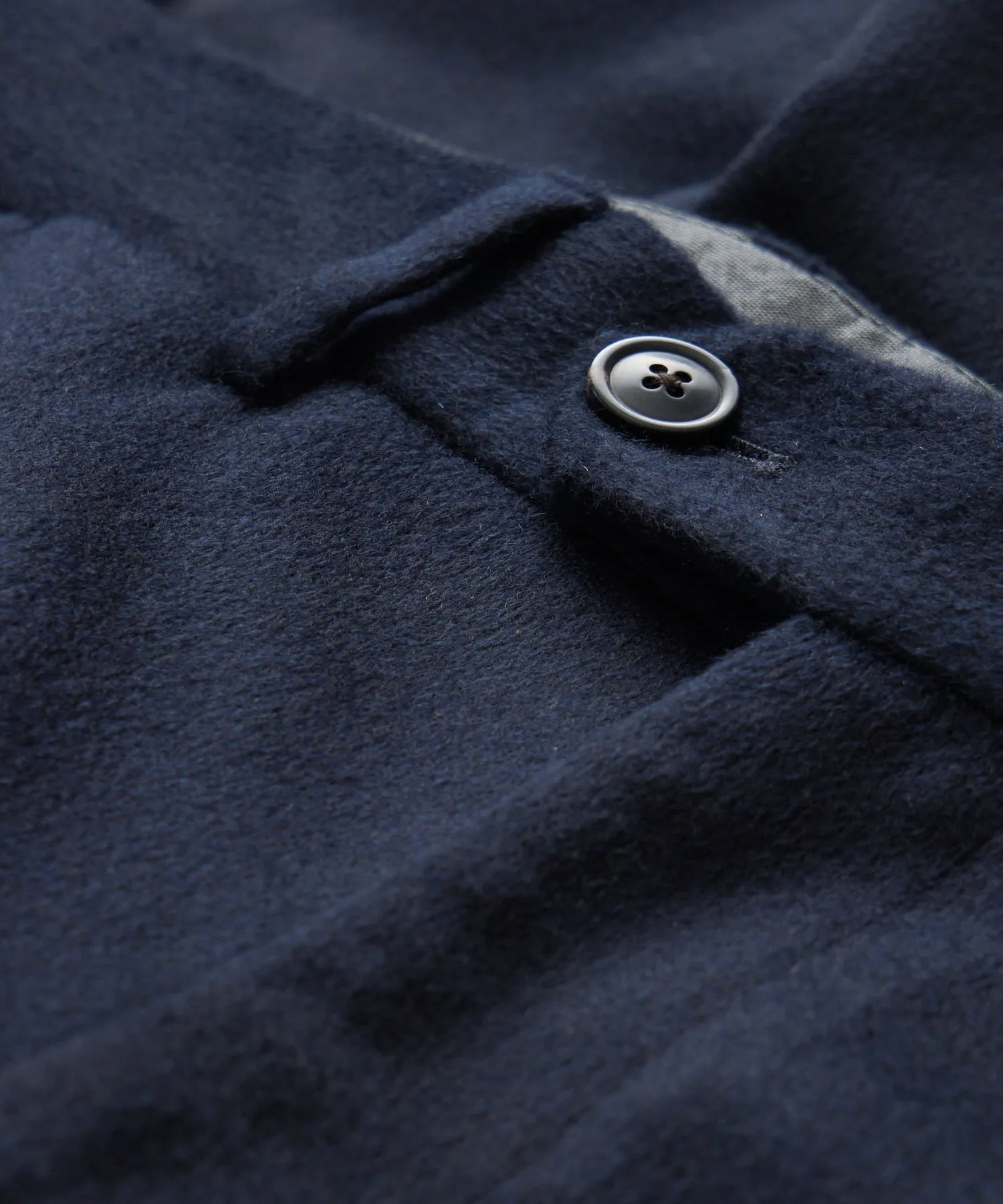 Italian Cashmere Sutton Trouser in Navy