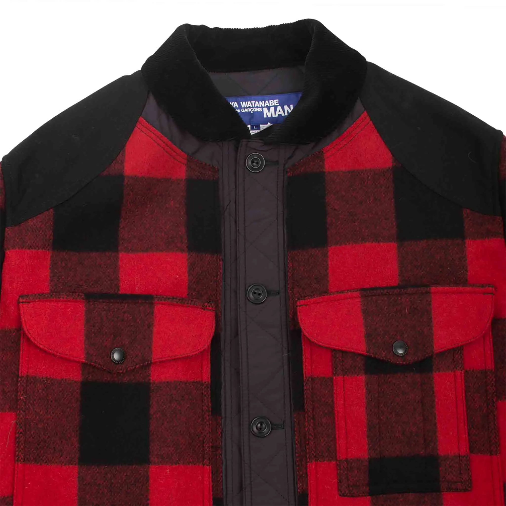 Junya Watanabe MAN Plaid Jacket Black/Red