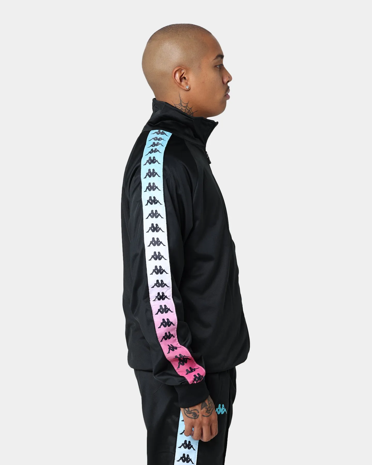 Kappa 222 Banda Anniston Degrade Jacket Black/Turquoise