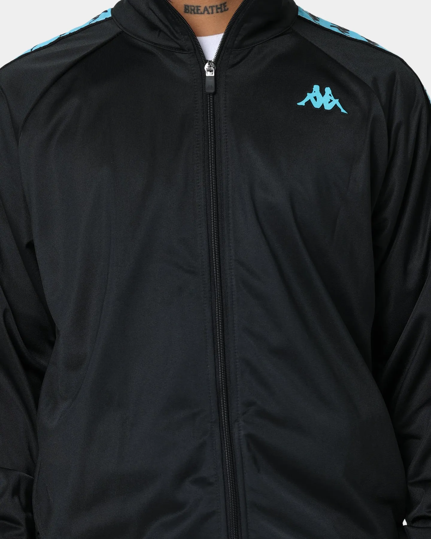 Kappa 222 Banda Anniston Degrade Jacket Black/Turquoise