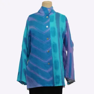 Kay Chapman Shirt, Issey, Why Not, Turquoise/Lavender/Teal, S