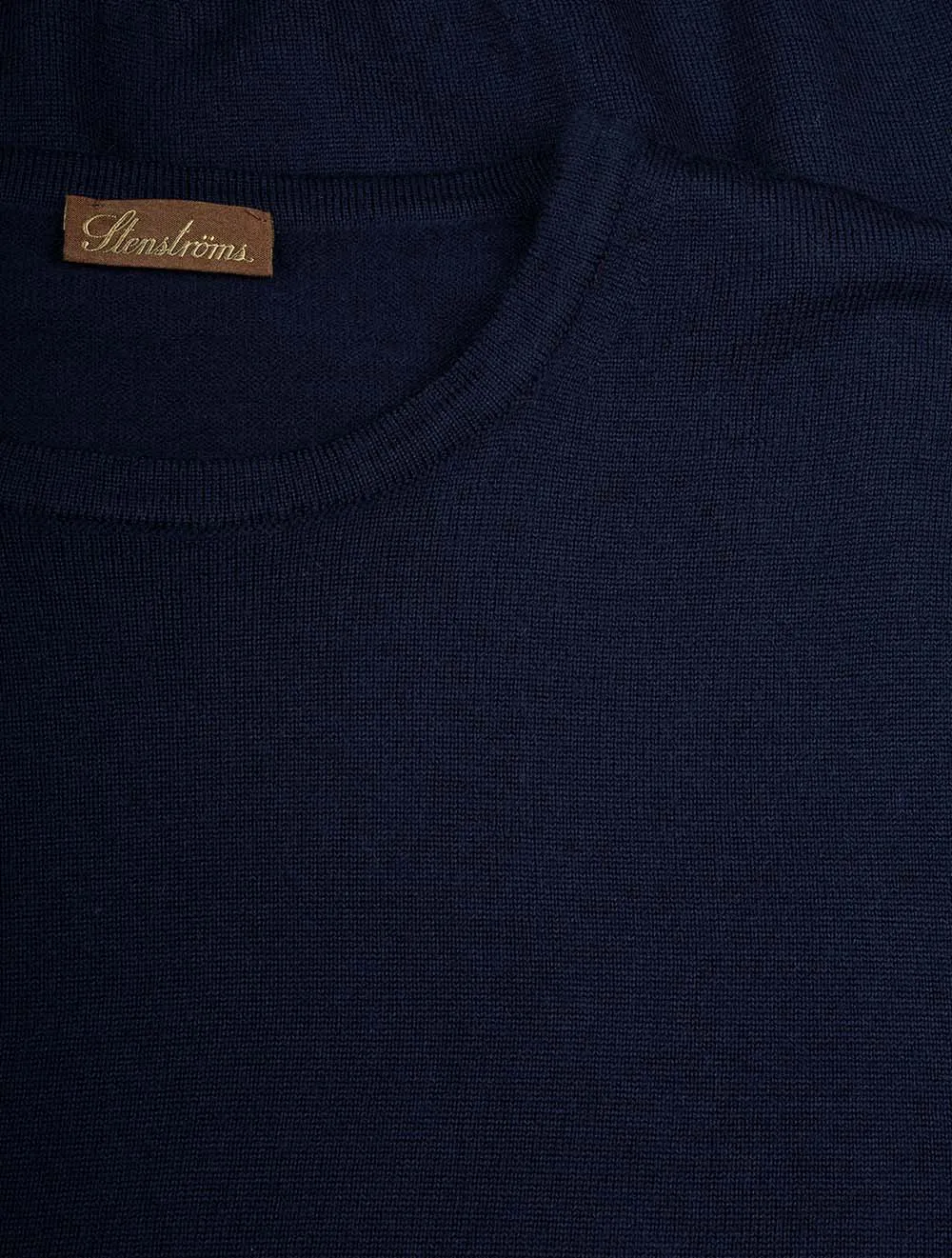 Knitted Crew Neck Merino Wool Navy