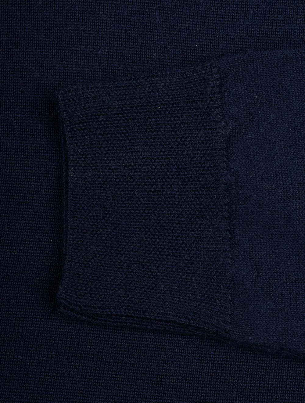 Knitted Crew Neck Merino Wool Navy