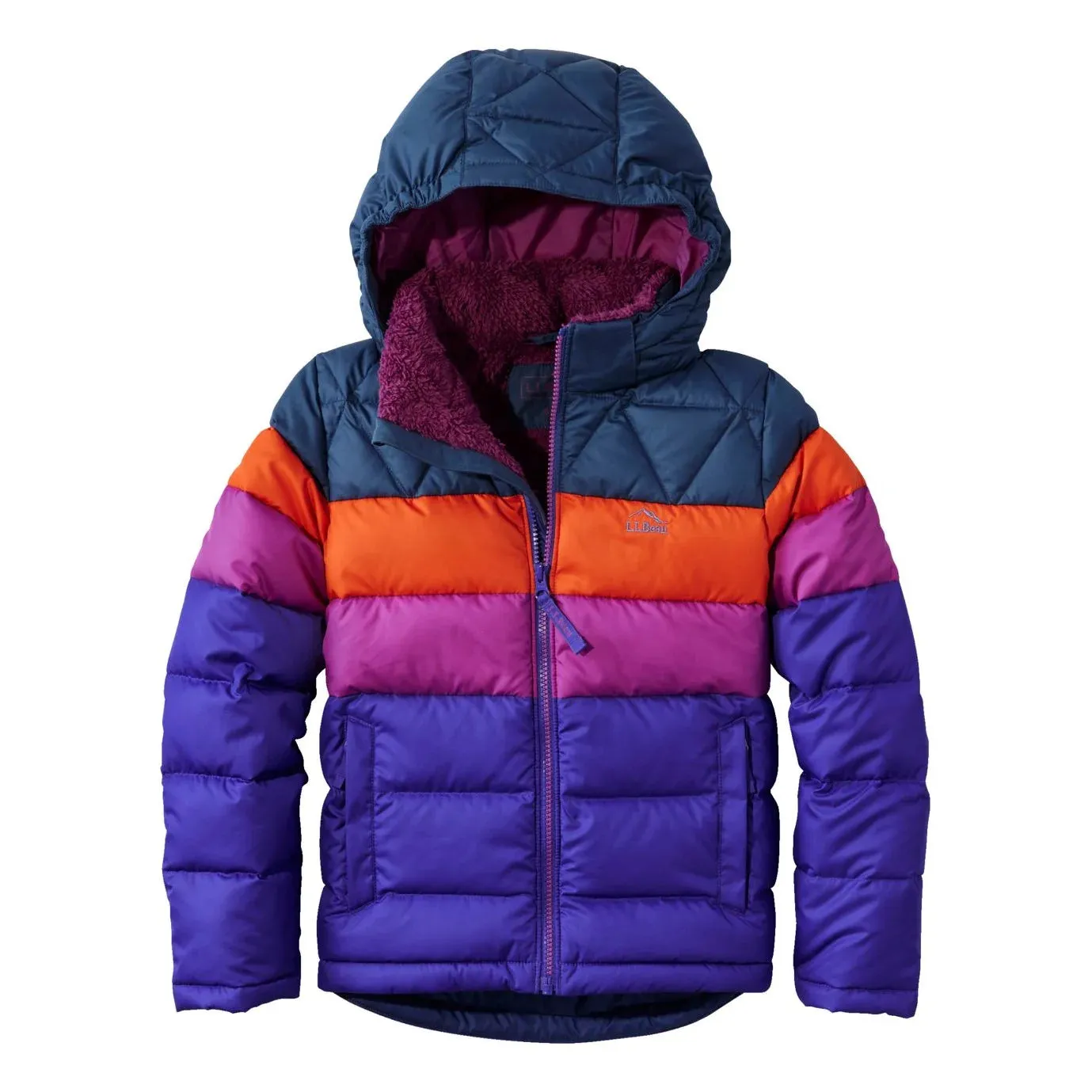 K's Down Jacket, Colorblock