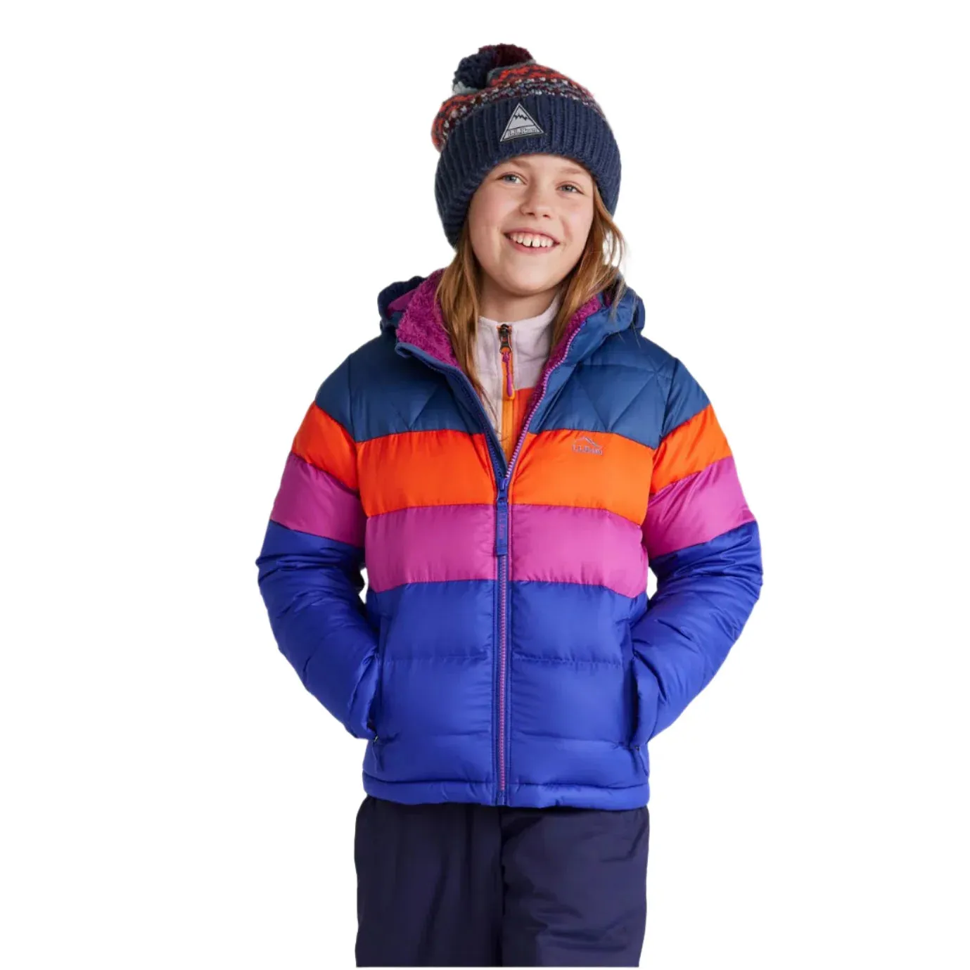 K's Down Jacket, Colorblock