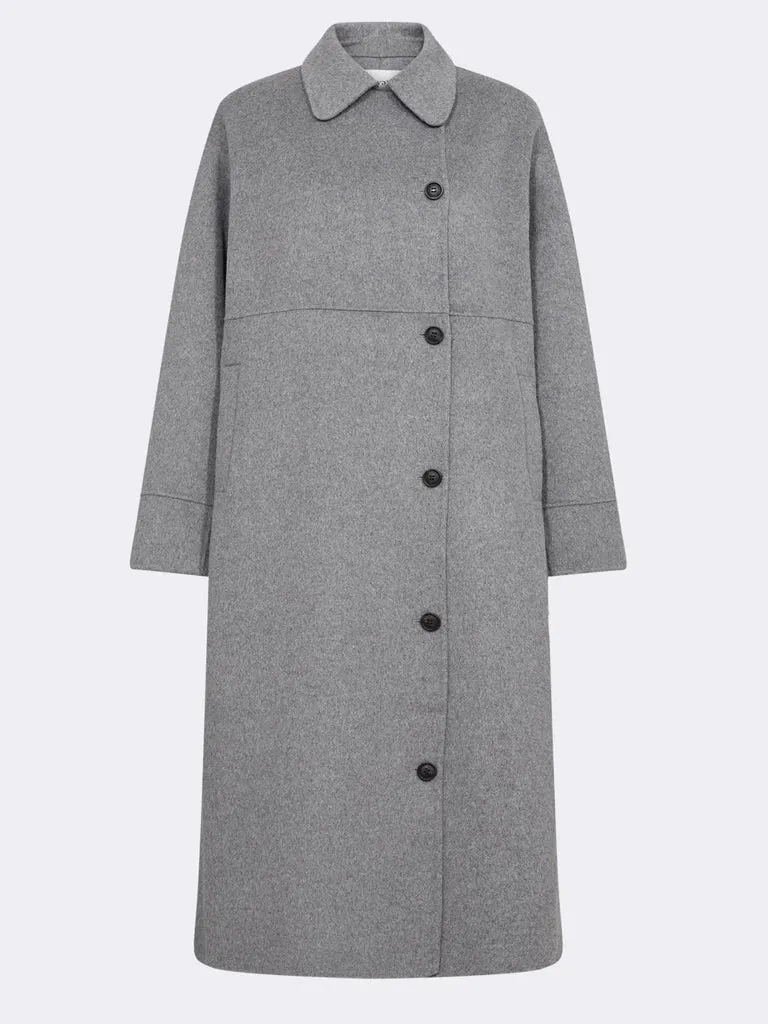 Levete Room Owa OS Military Coat in Grey