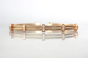 Lightweight Diamond Cable Bangle (Multiple Colors)