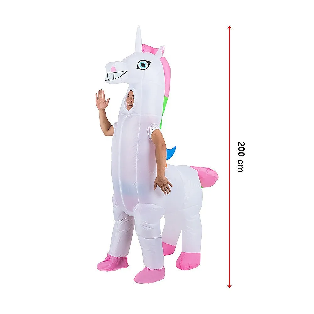 Lightweight Giant Unicorn Inflatable Costume with Fan