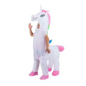 Lightweight Giant Unicorn Inflatable Costume with Fan